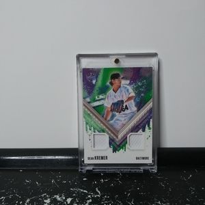 2021 Panini Diamond Kings Dean Kremer Card #DKM-DK Dual Relic 55/99